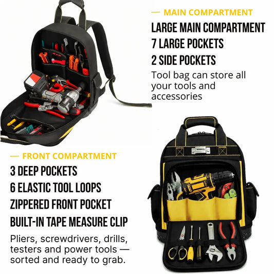 Heavy-Duty Tool Station Backpack