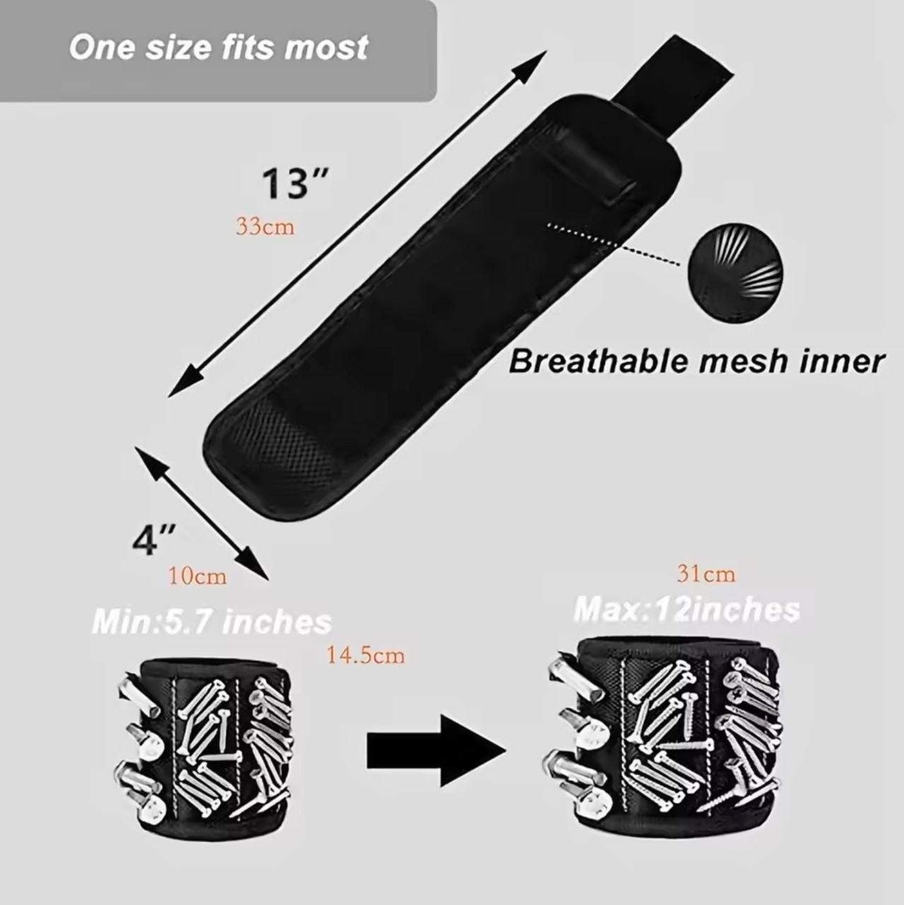 WexorGear™ Heavy-Duty Magnetic Wristband