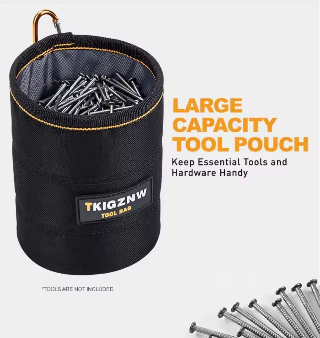 WexorGear™ Heavy-Duty Clip-On Nylon Utility & Fastener Pouch
