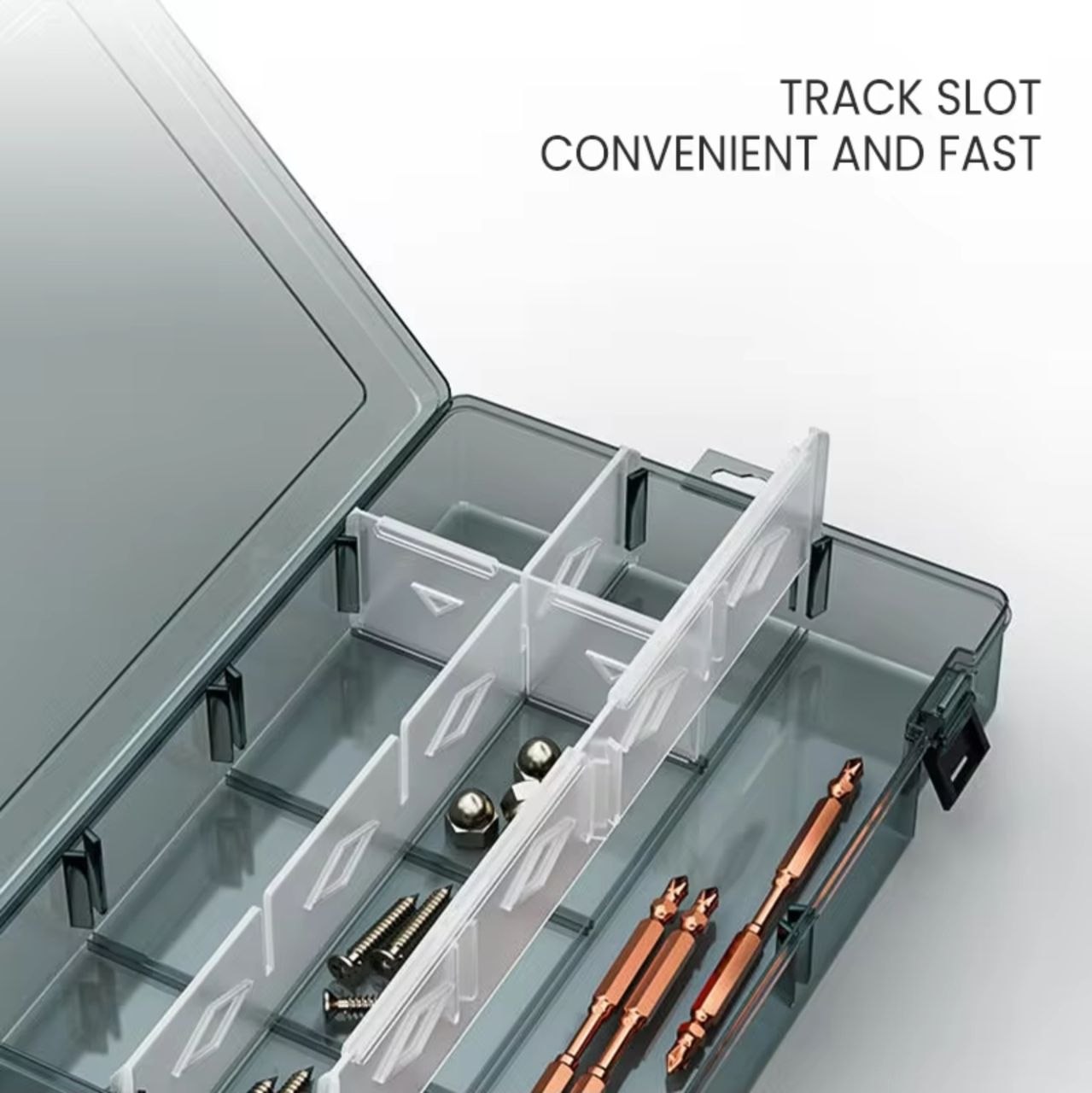 WexorGear™ Shatterproof Plastic Tool Box Organizer