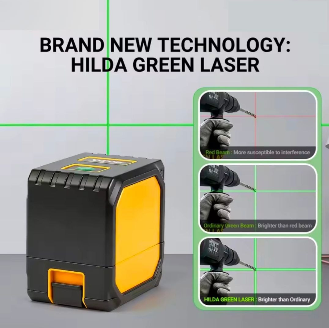 WexorGear™ Professional 2-Line Green Laser Level