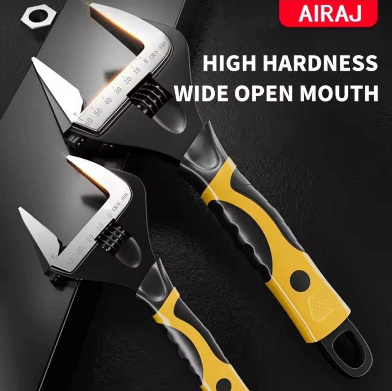 WexorGear™ Wide Opening Adjustable Wrench